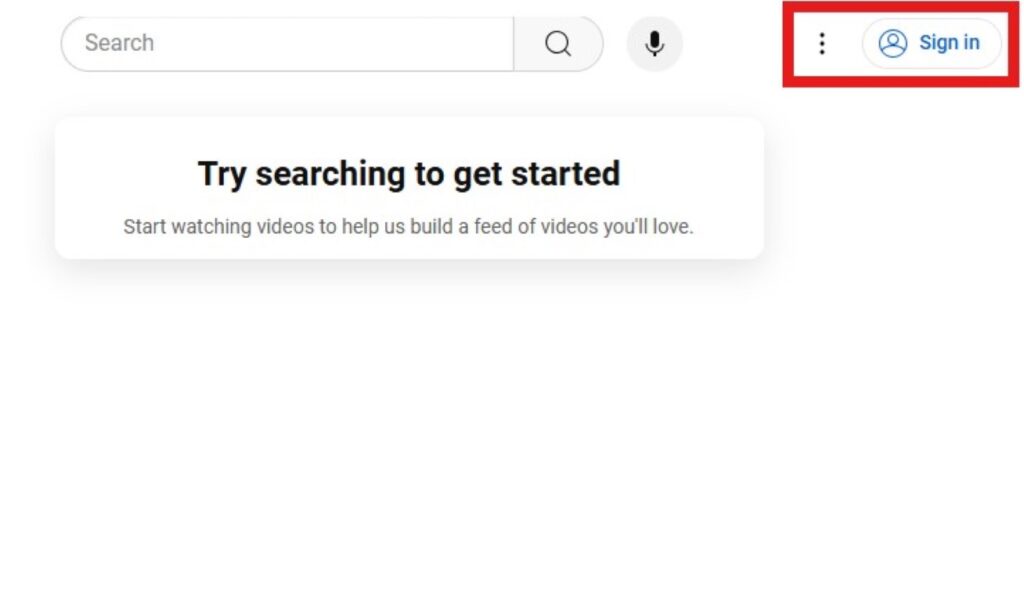 Youtube Sign-in